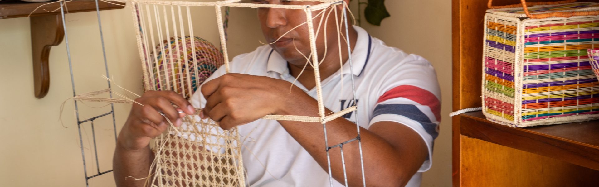 Taller artesanía en palma de iraca Usiacurí